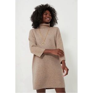 Tuckernuck Pomander Place Vivianne Turtleneck Sweater Mini Dress in Hazelwood